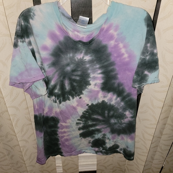 2 Tie Dye T-shirts unisex sz L - Picture 3 of 7